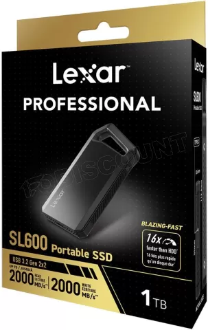 Photo de Disque SSD externe Lexar SL600 - 1To (Noir)