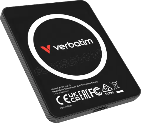 Photo de Disque SSD externe magnétique Verbatim SnapBack Ultra Slim - 512Go (Noir)