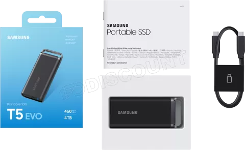 Photo de Disque SSD externe Samsung T5 Evo - 4To (Noir)