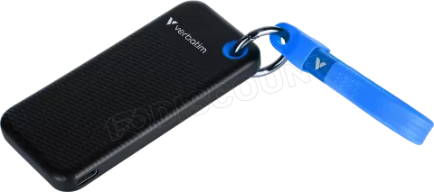 Photo de Disque SSD externe Verbatim Pocket - 256Go (Noir/Bleu)