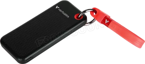 Photo de Disque SSD externe Verbatim Pocket - 256Go (Noir/Rouge)