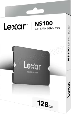 Photo de Disque SSD Lexar NS100 128Go - S-ATA 2,5"