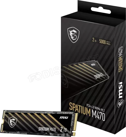 Photo de Disque SSD MSI Spatium M470 Pro 2To  - NVMe M.2 Type 2280