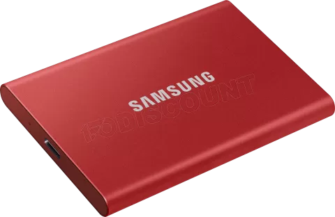 Photo de Disque SSD NVMe externe Samsung T7 - 1To  (Rouge)