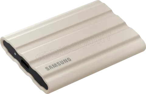 Photo de Disque SSD NVMe externe Samsung T7 Shield - 1To  (Beige)