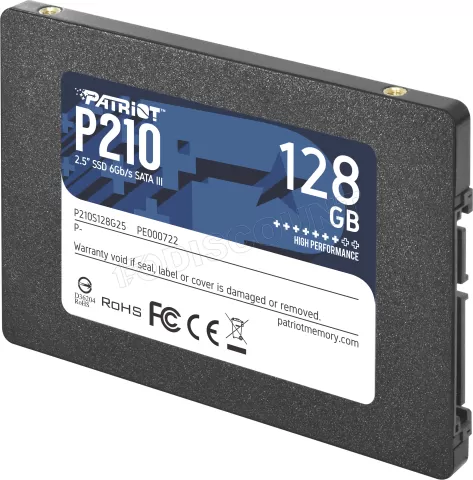 Photo de Disque SSD Patriot P210 128Go - S-ATA 2,5"