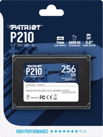 Photo de Disque SSD Patriot P210 256Go - S-ATA 2,5"