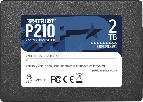 Photo de Disque SSD Patriot P210 2To  - S-ATA 2,5"