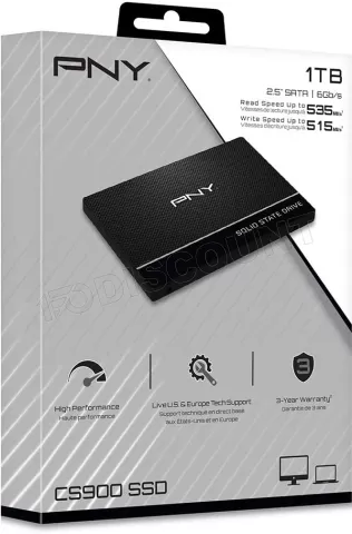 Photo de Disque SSD PNY CS900 1To  - S-ATA 2,5"