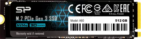 Photo de Disque SSD Silicon Power A60 512Go - NVMe M.2 Type 2280