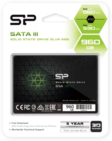 Photo de Disque SSD Silicon Power Slim S56 1To  - S-ATA 2,5"