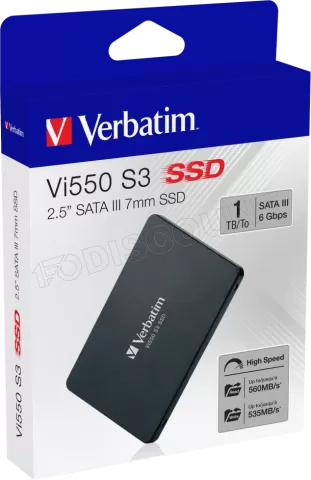 Photo de Disque SSD Verbatim Vi550 S3 1To  - S-ATA 2,5"