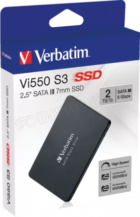 Photo de Disque SSD Verbatim Vi550 S3 2To - S-ATA 2,5"
