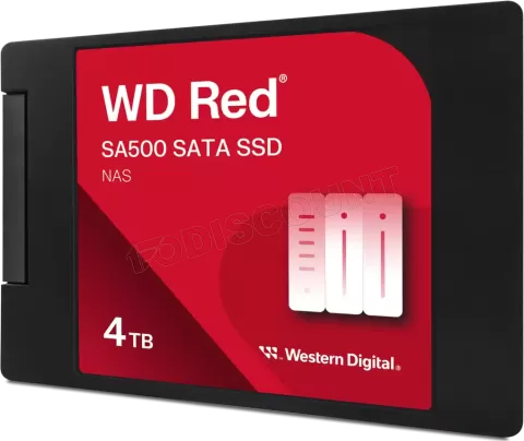 Photo de Disque SSD Western Digital Red SA500 NAS 4To  - S-ATA 2,5"