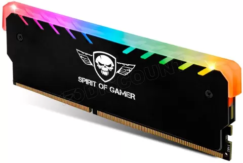 Photo de Dissipateur Mémoire Ram Spirit of Gamer Eatsink RGB (Noir)