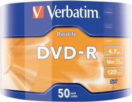 Photo de DVD-R Verbatim 4.7Go (Spindle de 50)