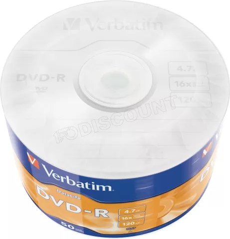 Photo de DVD-R Verbatim 4.7Go (Spindle de 50)