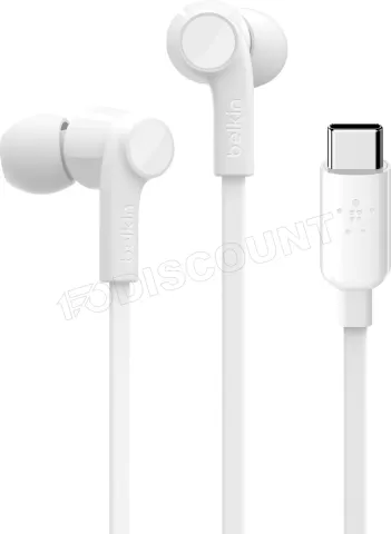 Photo de Ecouteurs Belkin Soundform USB-C (Blanc)