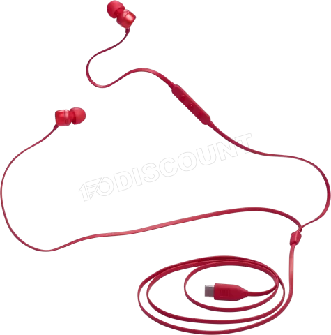 Photo de Ecouteurs filaires JBL Tune 310C USB-C (Rouge)