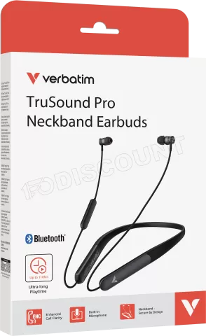 Photo de Ecouteurs intra-auriculaire avec micro Verbatim TruSound Pro (Noir)