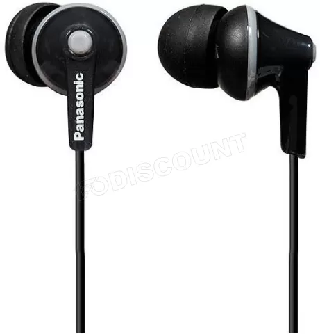 Photo de Ecouteurs intra-auriculaires Panasonic Ergofit RP-HJE125E-K (Noir)