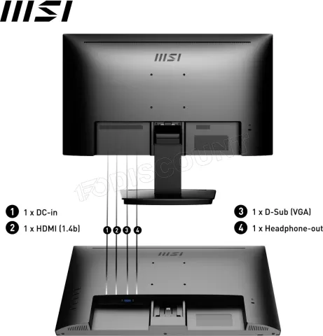 Photo de Ecran 22" MSI Pro MP223 Full HD 100Hz (Noir)