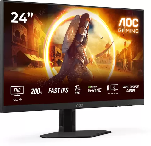 Photo de Ecran 24" AOC Gaming G4 Q24G4RE Quad HD 180Hz (Noir)