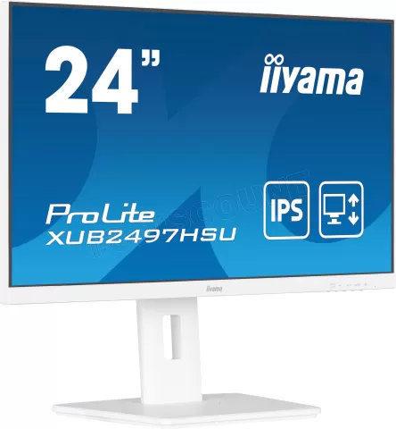 Photo de Ecran 24" Iiyama ProLite XUB2497HSU-W2 Full HD 100Hz (Blanc)