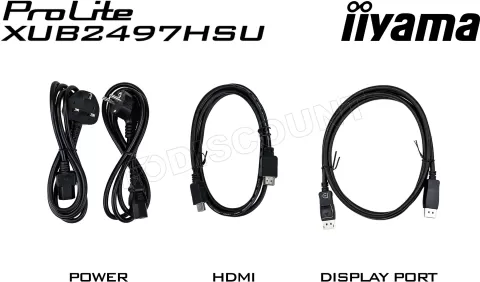 Photo de Ecran 24" Iiyama ProLite XUB2497HSU-W2 Full HD 100Hz (Blanc)