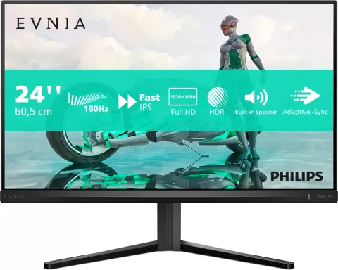 Photo de Ecran 24" Philips Evnia 24M2N3200S/00 Full HD 180Hz (Noir)