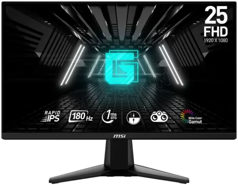 Photo de Ecran 25" MSI Gaming G255F Full HD 180Hz (Noir)