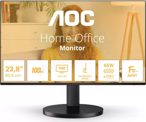 Photo de Ecran 27" AOC Basic B3 27B3CF2 Full HD 100Hz (Noir)