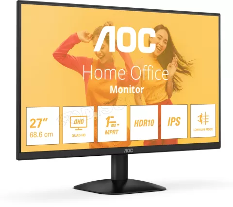 Photo de Ecran 27" AOC Basic B3 Q27B35E Quad HD 100Hz (Noir)