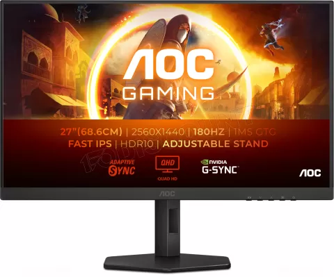 Photo de Ecran 27" AOC Gaming Q27G4XF Quad HD 180Hz (Noir)