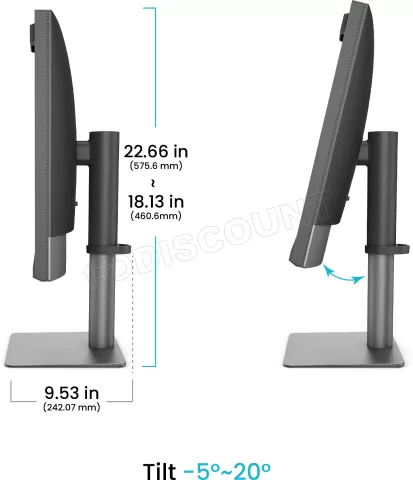 Photo de Ecran 27" BenQ DesignVue PD2770U 4K Ultra HD (Noir)