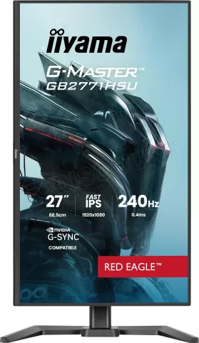 Photo de Ecran 27" Iiyama G-Master Red Eagle GB2771HSU-B1 Full HD 240Hz (Noir)