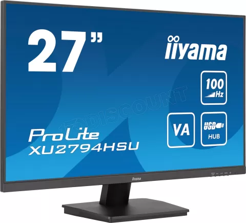 Photo de Ecran 27" Iiyama ProLite XU2794HSU-B6 Full HD (Noir)