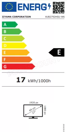 Photo de Ecran 27" Iiyama ProLite XUB2792HSU-W6 Full HD (Blanc) 100Hz