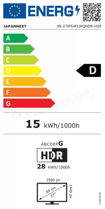 Photo de Ecran 27" JapanNext JN-27IPS4FLWQHDR-HSP WQHD (Noir)