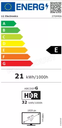 Photo de Ecran 27" LG UltraGear 27G440A-B Full HD 240Hz (Noir)