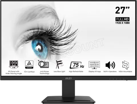 Photo de Ecran 27" MSI Pro MP273 Full HD (Noir)