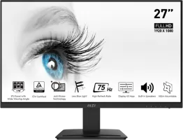 Photo de Ecran 27" MSI Pro MP273 Full HD (Noir)