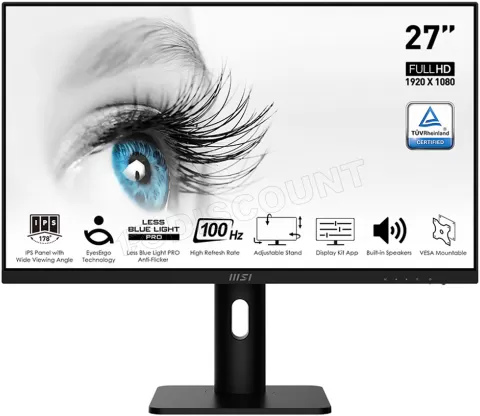 Photo de Ecran 27" MSI Pro MP273AP Full HD 100Hz (Noir)