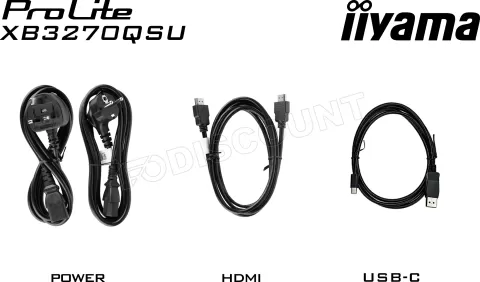 Photo de Ecran 32" Iiyama ProLite XB3270QSU-B1  Quad HD 100Hz (Noir)
