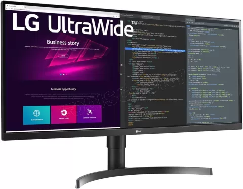 Photo de Ecran 34" LG UltraWide 34WN750P-B 4K Ultra HD (Noir)