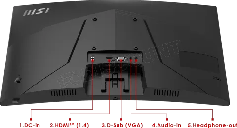 Photo de Ecran incurvé 24" MSI Pro MP2422C Full HD 100Hz (Noir)