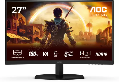 Photo de Ecran incurvé 27" AOC Gaming G4 C27G42E Full HD 180Hz (Noir)