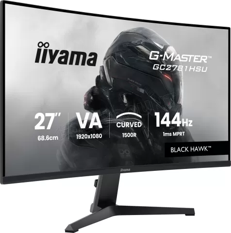Photo de Ecran incurvé 27" Iiyama G-Master Black Hawk GC2781HSU-B1 Full HD 144Hz (Noir)