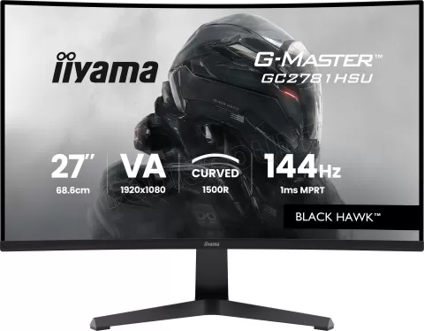 Photo de Ecran incurvé 27" Iiyama G-Master Black Hawk GC2781HSU-B1 Full HD 144Hz (Noir)