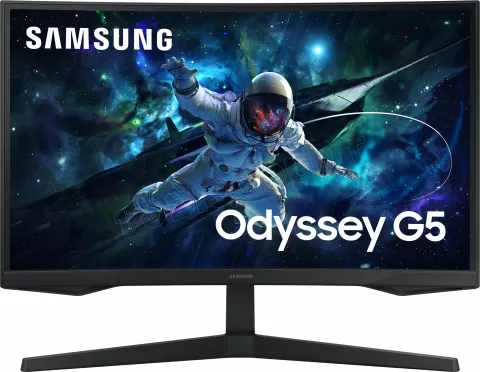 Photo de Ecran incurvé 27" Samsung Odyssey G5 G55C Quad HD 165Hz (Noir)